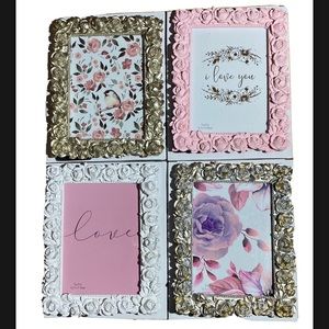 Picture Frame 5x7 Set of 4 PCS white,silver,pink and gold!!!